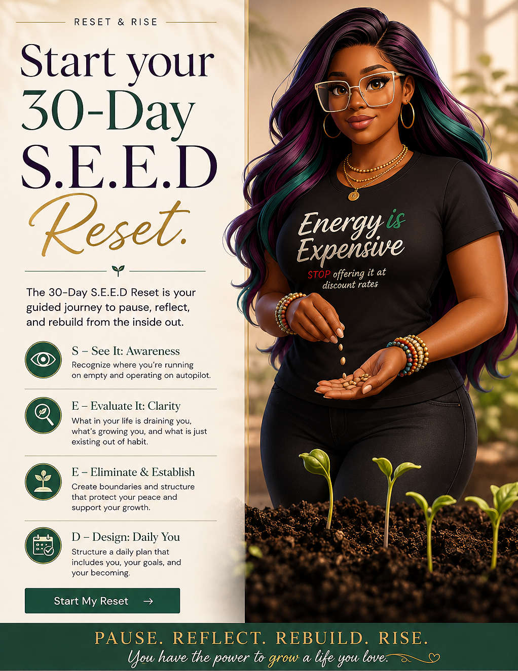 30-Day S.E.E.D Reset: Move beyond survival mode.